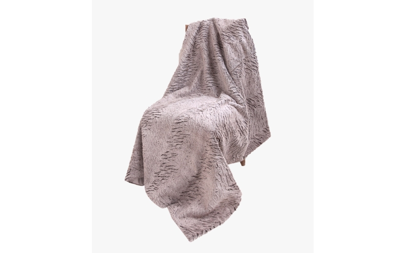 刷花人造毛毯子