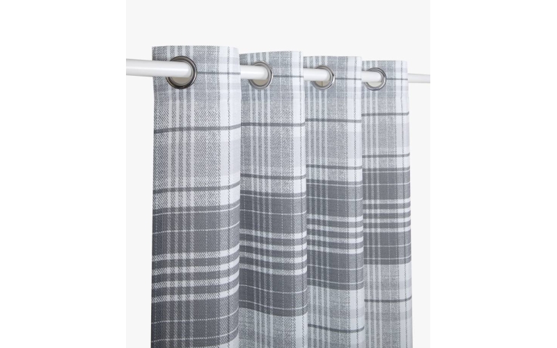 格子窗帘